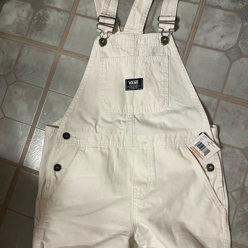 Vans White Overalls